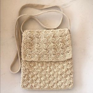 Vintage crochet crossbody